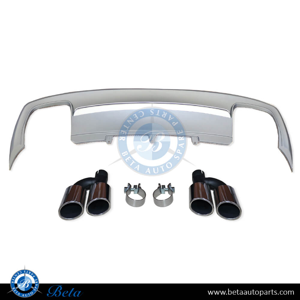 Rear Diffuser with Exhaust Tips S4 Look for S-Line for Audi A4 2016-2019 models, Part Number 8W0807521D Rear Diffuser with Exhaust Tips S4 Look for S-Line for Audi A4 2016-2019 models, Part Number 8W0807521D